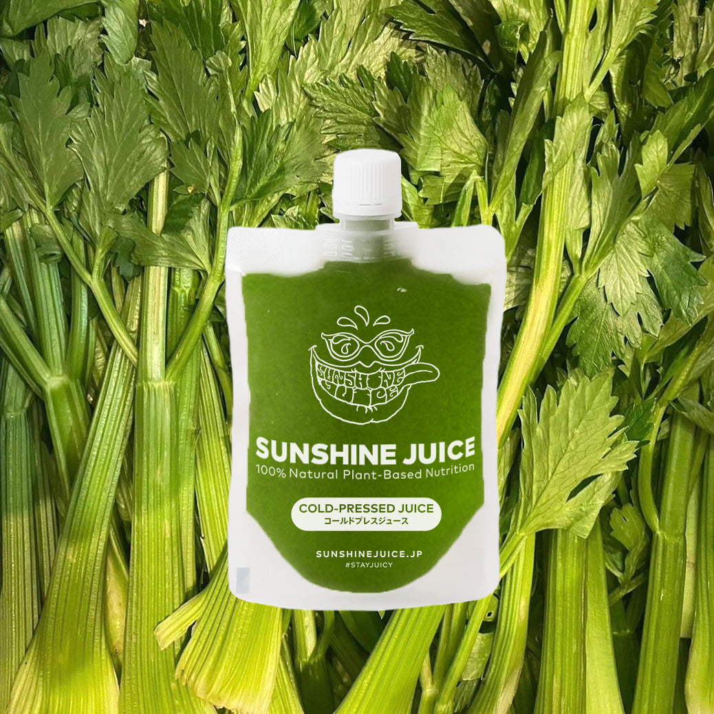 シーズナルメニュー セロリジュースと春のクレンズできました！ │ SUNSHINE JUICE