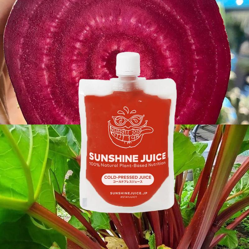 Beetroot-rhubarb blend is now available to help you recover from summer fatigue and alleviate eye strain!