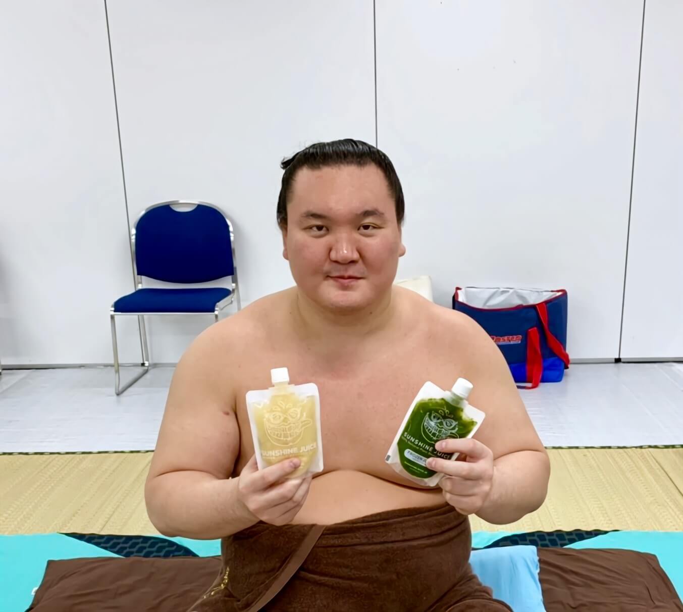 白鵬関をはじめ、多くの力士の方々にもサンシャインジュースをご愛飲頂いています！