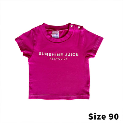 SUNSHINE JUICE BABY and KIDS T-shirt Beets Pink